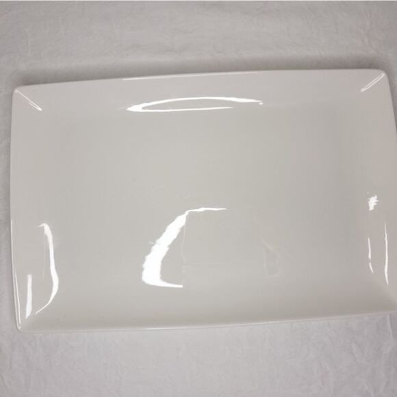 White Serving Platter Dish Set - Picture 7 of 15